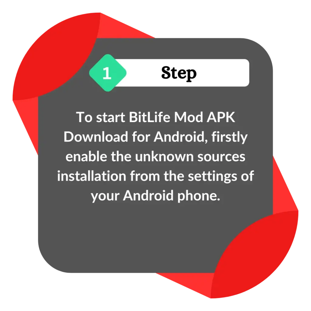 How to Download BitLife Mod APK - Step no 1