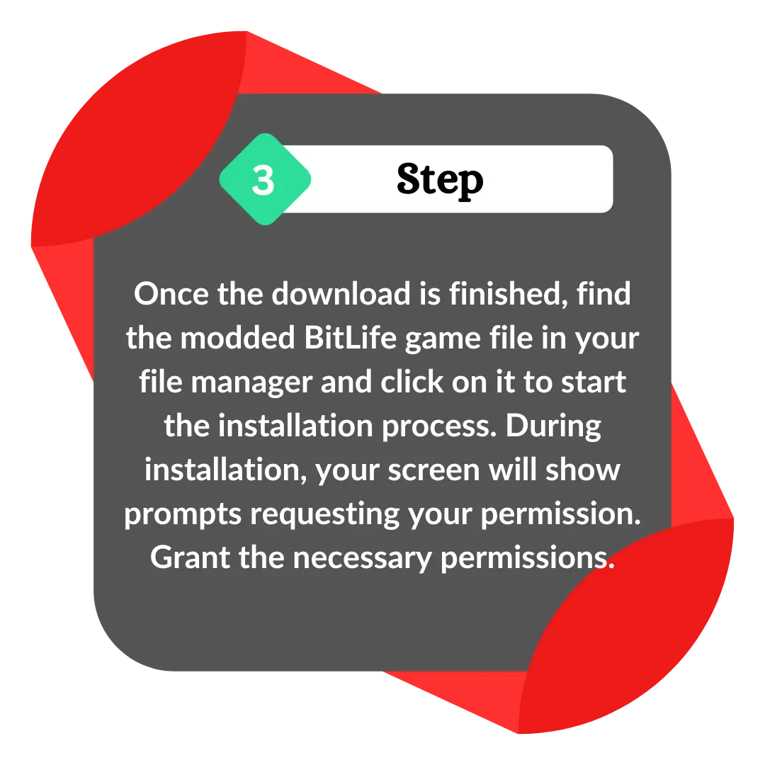 How to Download BitLife Mod APK - Step no 3